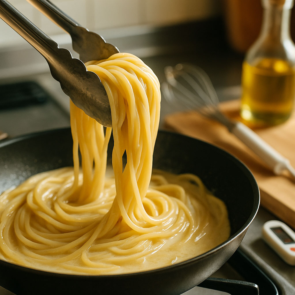 乳化とは？パスタとソースが絡む“科学的コツ”をやさしく解説タイトルイメージ