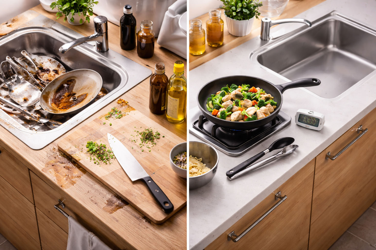 料理のストレスを減らすコツ｜イライラの原因別・対処チェックリストタイトルイメージ